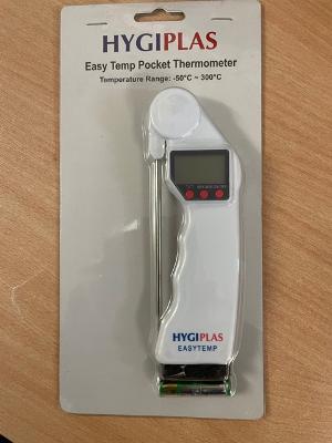 Thermometer fold up probe